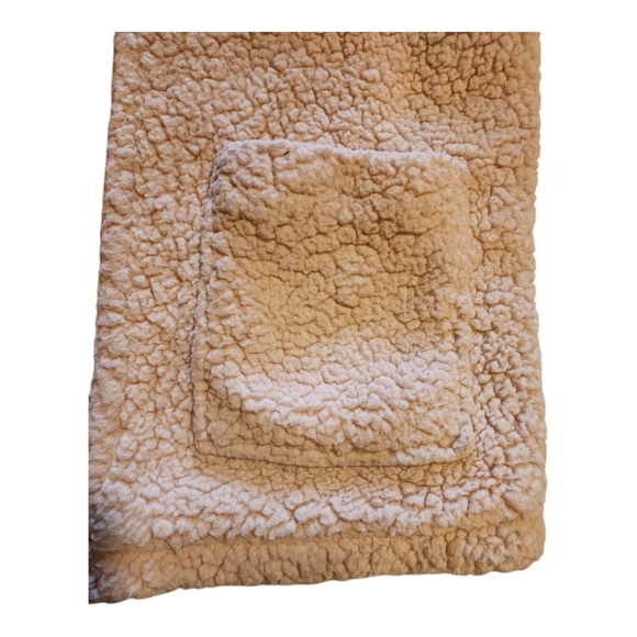 Forever 21 Sherpa Lined Hooded Jacket Size Small Light Pink Cozy Open Front - Picture 5 of 7